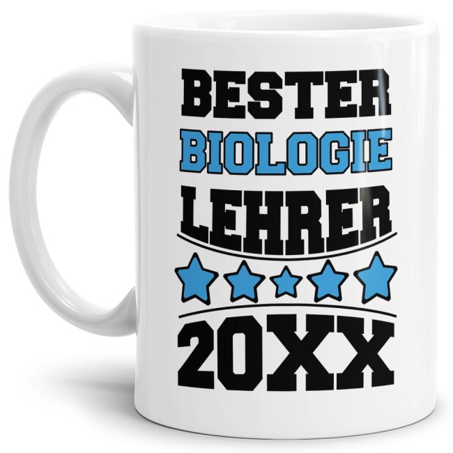 Tasse Bester Biologie-Lehrer Weiss