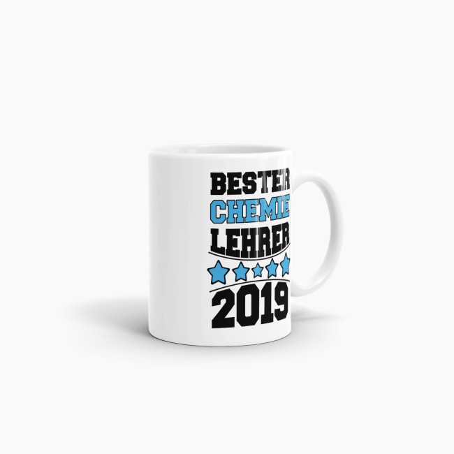Tasse Bester Chemie-Lehrer Weiss