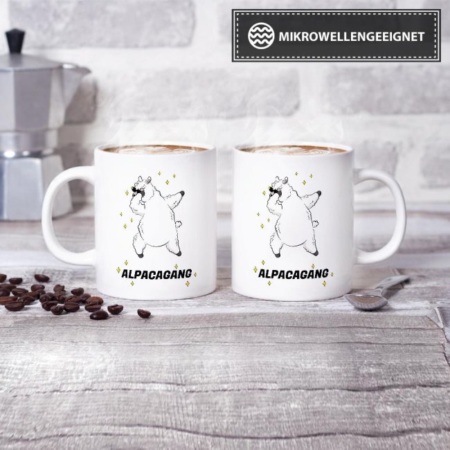 Tasse Alpacagang Weiss