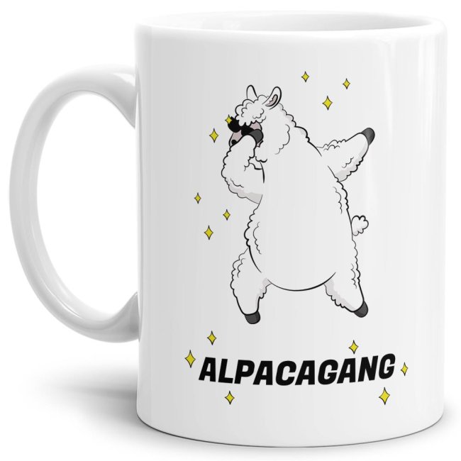 Tasse Alpacagang Weiss