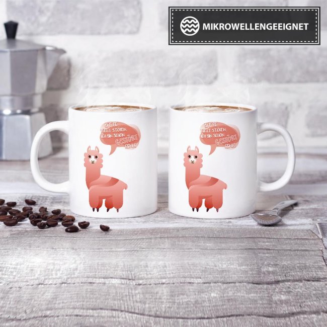 Tasse Bitte nicht st&ouml;ren ich bin gest&ouml;rt genug Weiss