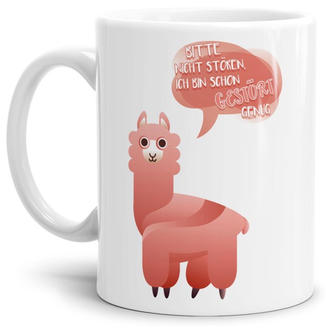 Tasse Bitte nicht st&ouml;ren ich bin gest&ouml;rt genug Weiss