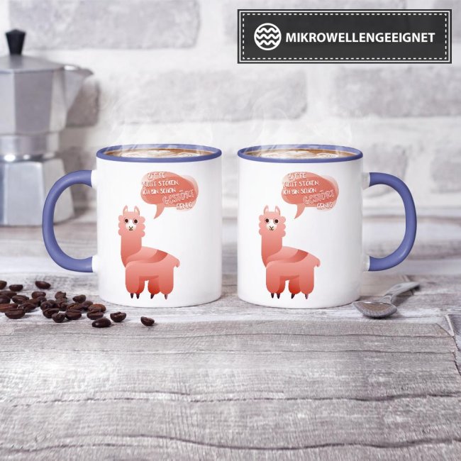 Tasse Bitte nicht st&ouml;ren ich bin gest&ouml;rt genug Cambridge-Blau