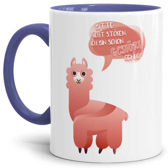 Tasse Bitte nicht st&ouml;ren ich bin gest&ouml;rt genug Cambridge-Blau