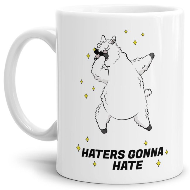 Tasse Haters gonna hate Weiss