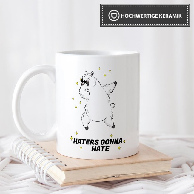 Tasse Haters gonna hate Weiss