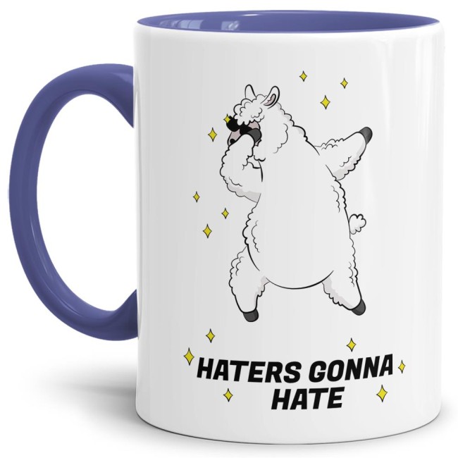 Tasse Haters gonna hate Cambridge-Blau