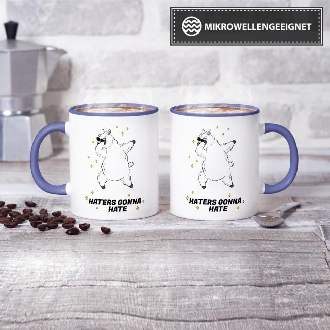 Tasse Haters gonna hate Cambridge-Blau