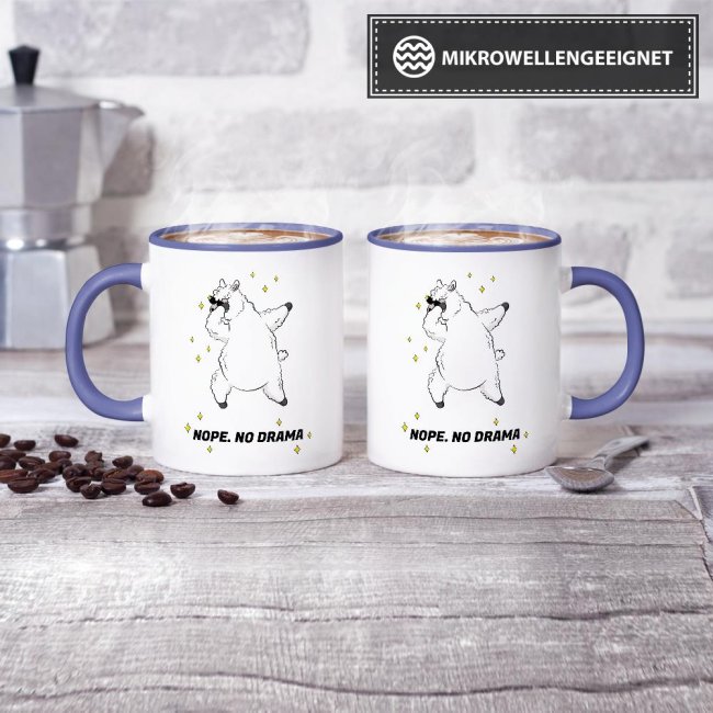 Tasse Nope no drama Cambridge-Blau