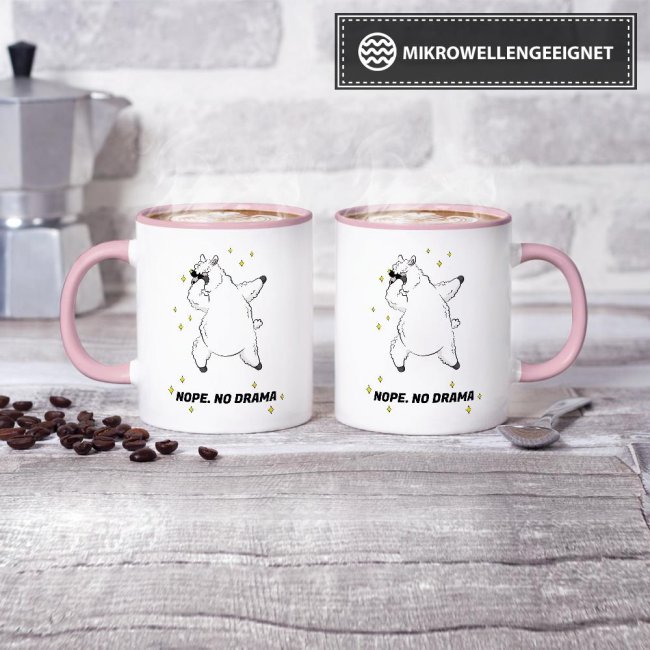 Tasse Nope no drama Rosa