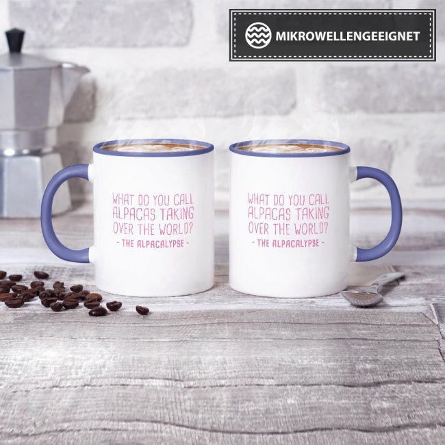 Tasse The Alpacalypse Cambridge-Blau