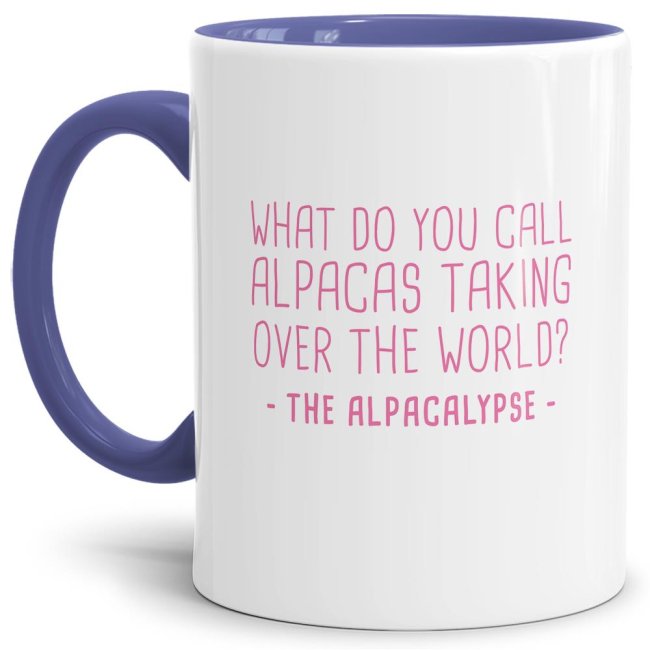 Tasse The Alpacalypse Cambridge-Blau