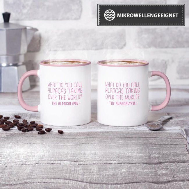 Tasse The Alpacalypse Rosa
