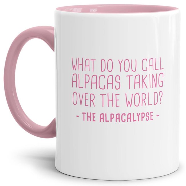 Tasse The Alpacalypse Rosa
