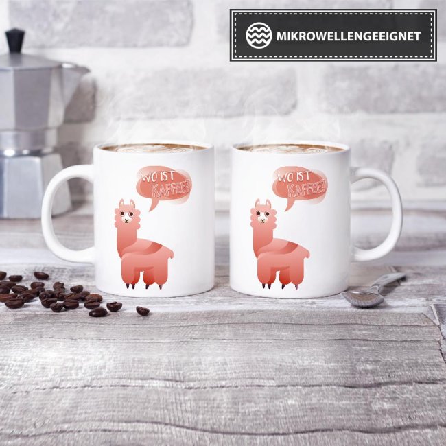 Tasse Wo ist Kaffee Weiss