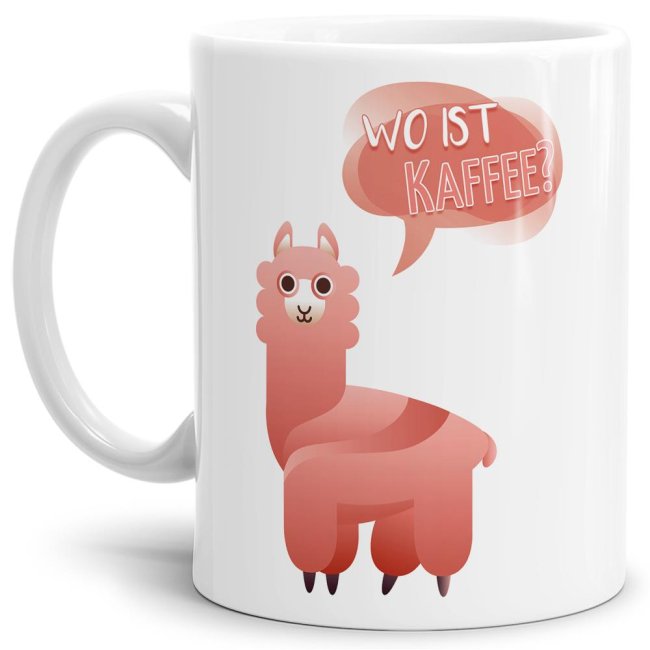 Tasse Wo ist Kaffee Weiss