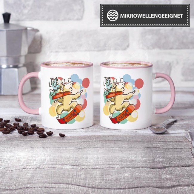 Tasse Your life is drama lama Rosa