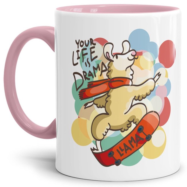 Tasse Your life is drama lama Rosa