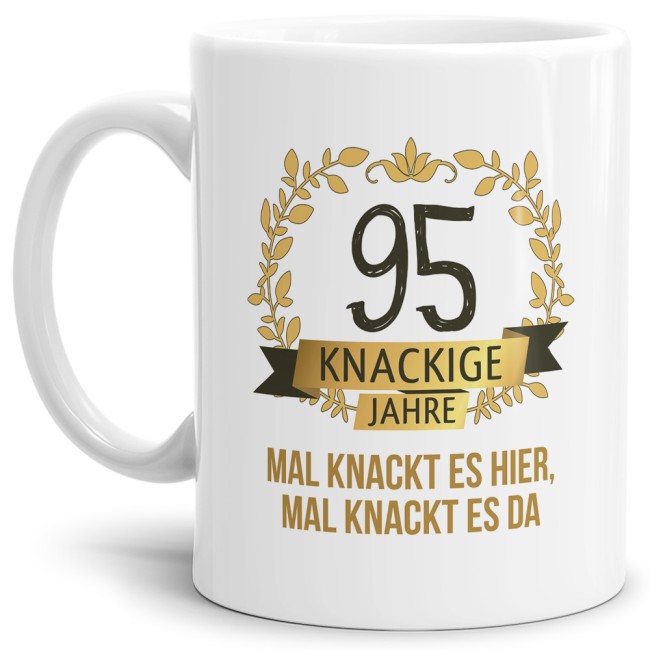 Geburtstagstasse mit Spruch - Knackige 95