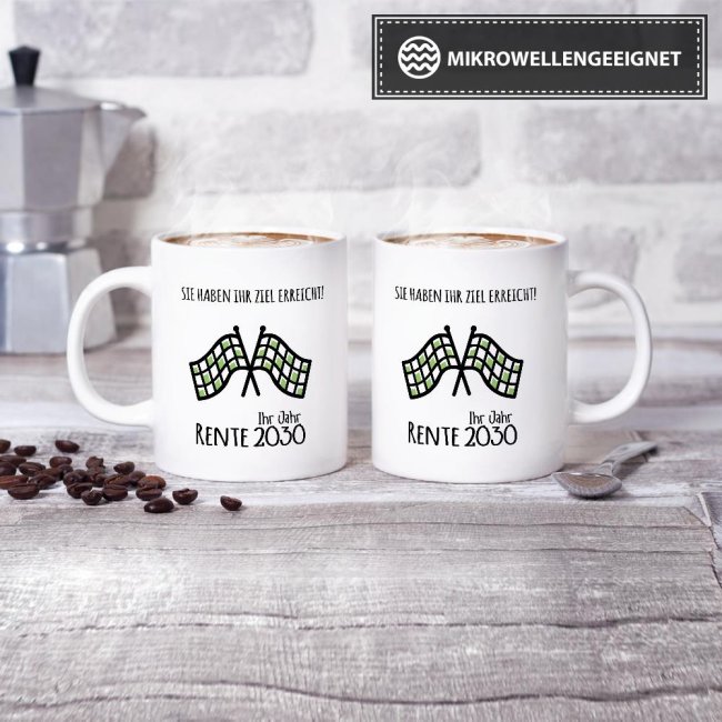 Tasse zum Ruhestand Ziel erreicht -Ihr Jahr-