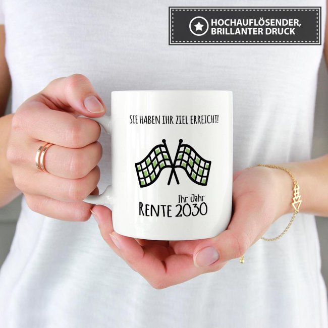 Tasse zum Ruhestand Ziel erreicht -Ihr Jahr-