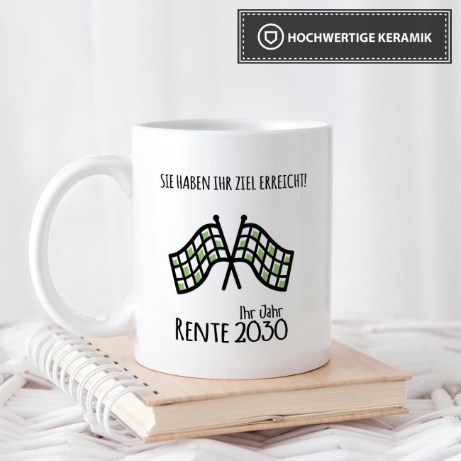 Tasse zum Ruhestand Ziel erreicht -Ihr Jahr-
