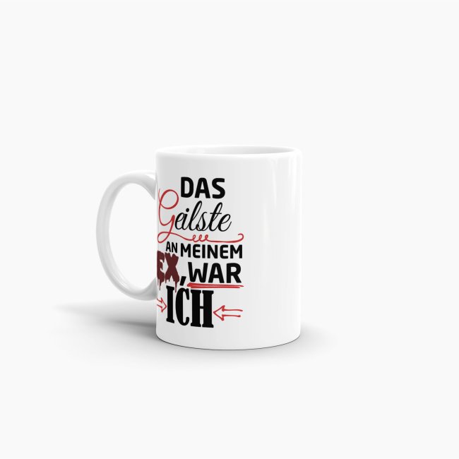 Tasse f&uuml;r Sie - Das Geilste an meinem Ex war ich - Weiss
