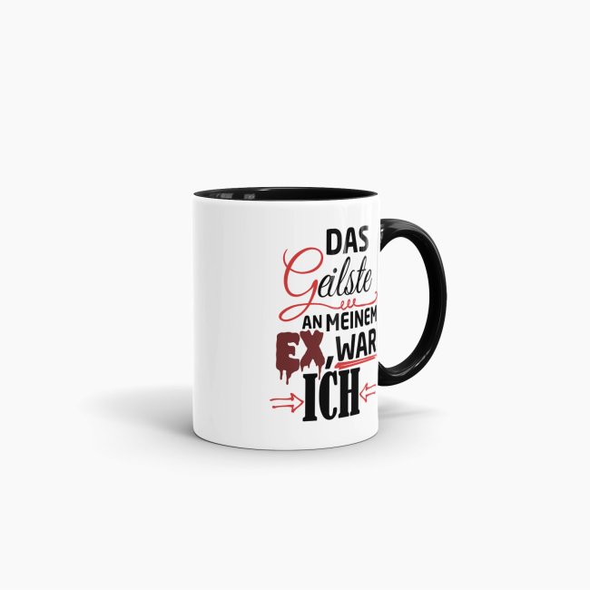 Tasse f&uuml;r Sie - Das Geilste an meinem Ex war ich - Schwarz