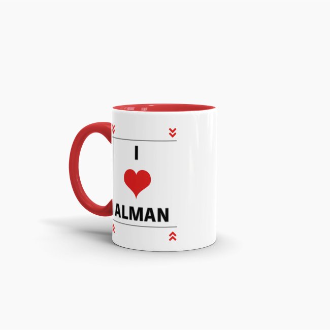 Tasse mit Spruch - I Love Alman - Rot