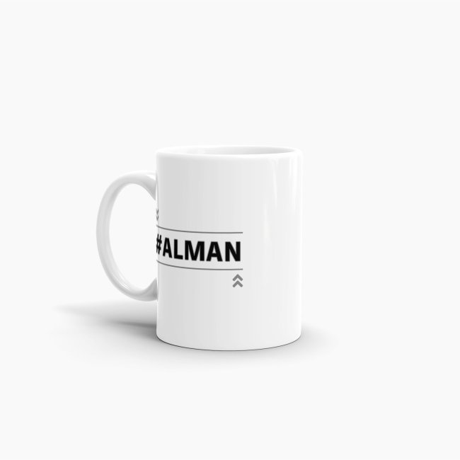 Tasse mit Spruch - #Alman - Weiss