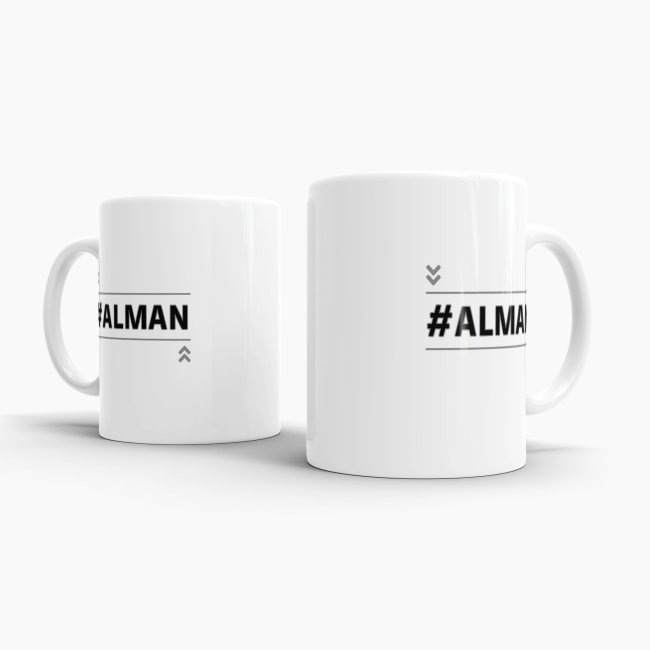 Tasse mit Spruch - #Alman - Weiss
