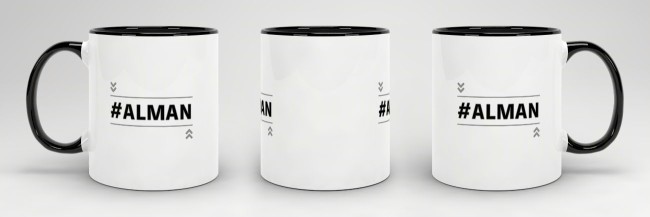 Tasse mit Spruch - #Alman - Schwarz