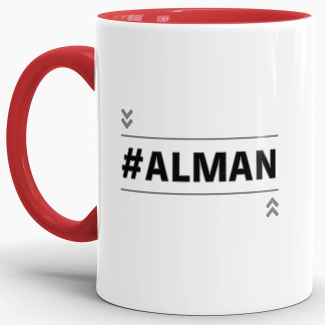 Tasse mit Spruch - #Alman - Rot