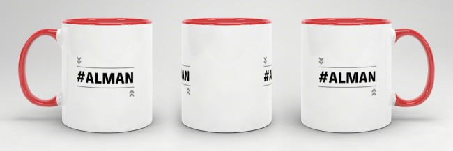 Tasse mit Spruch - #Alman - Rot