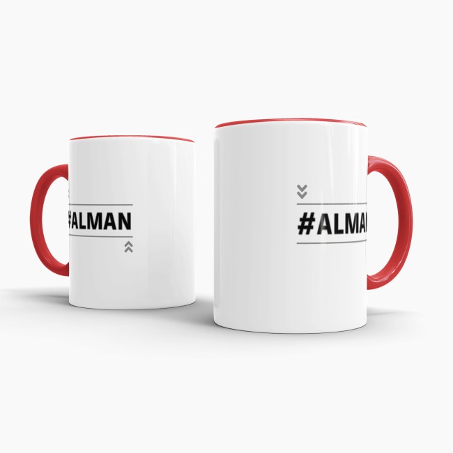 Tasse mit Spruch - #Alman - Rot