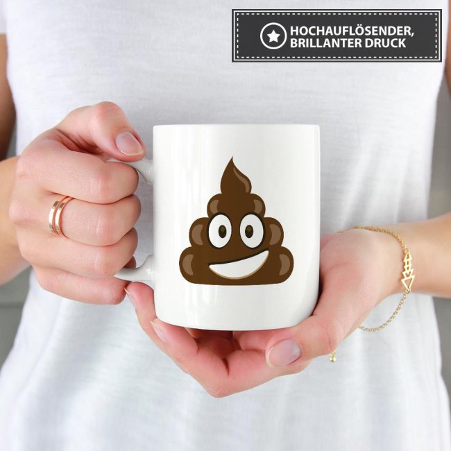Tasse Emoji Kacke