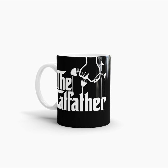 Tasse The Catfather Schwarz-Weiss
