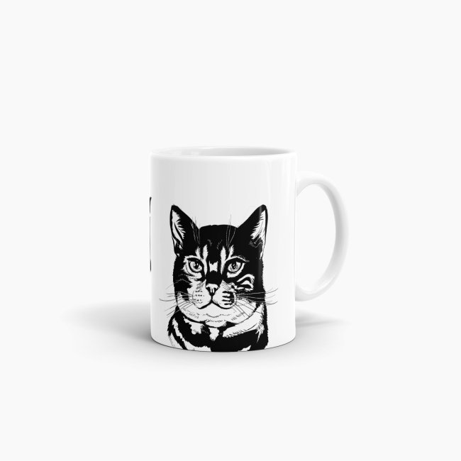 Tasse The Catfather Weiss-Schwarz