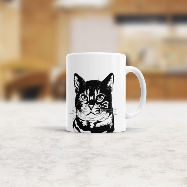 Tasse The Catfather Weiss-Schwarz