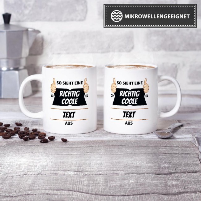 Berufe Tasse - So sieht eine richtig coole -Ihr Text- aus