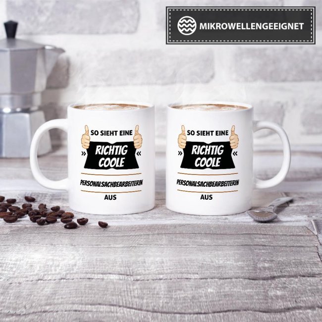 Berufe Tasse - So sieht eine richtig coole Personalsachbearbeiterin aus