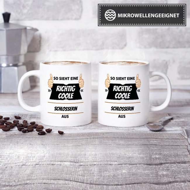 Berufe Tasse - So sieht eine richtig coole Schlosserin aus
