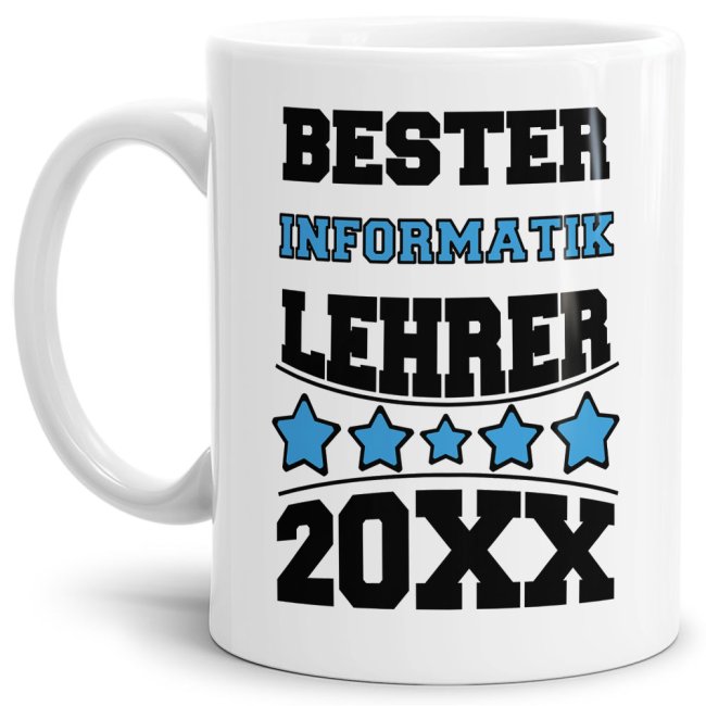 Tasse Bester Informatik-Lehrer Weiss