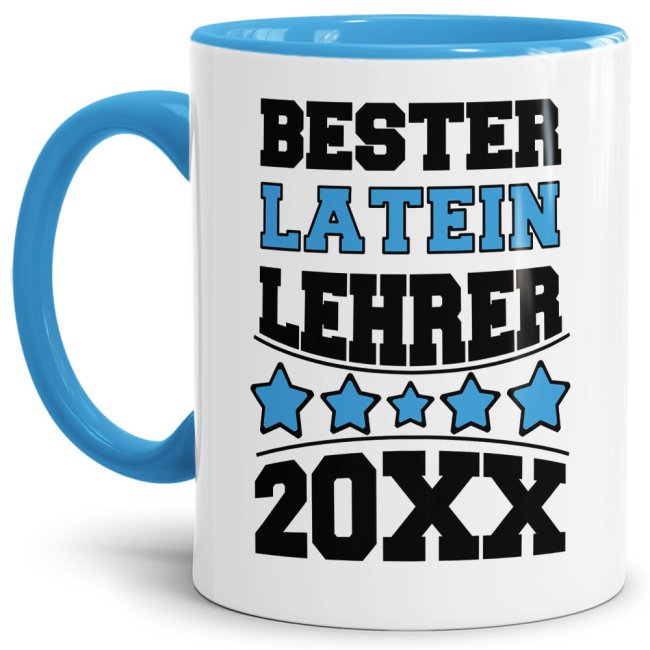 Tasse Bester Latein-Lehrer Hellblau