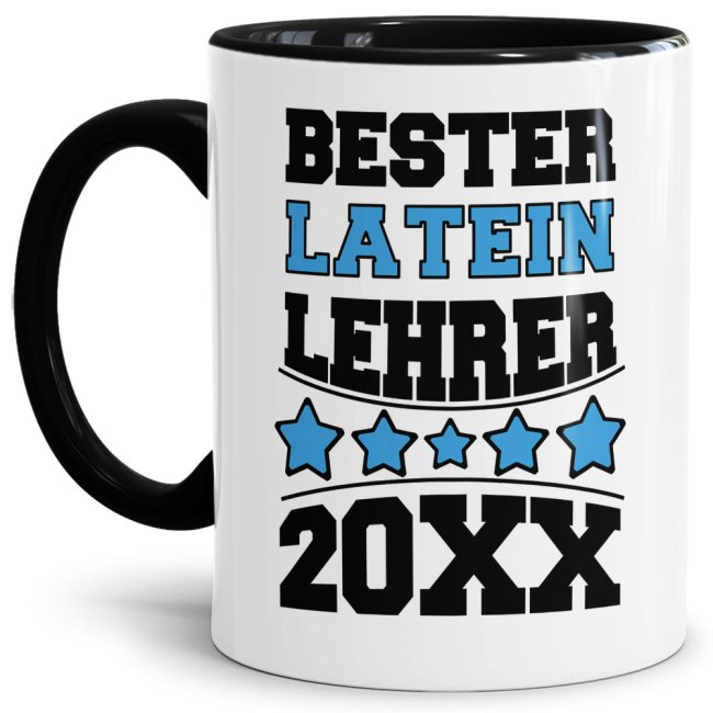 Tasse Bester Latein-Lehrer Schwarz