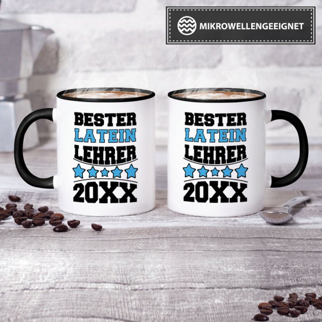 Tasse Bester Latein-Lehrer Schwarz