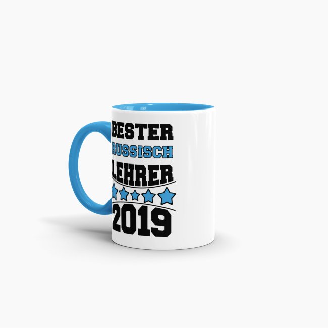 Tasse Bester Russisch-Lehrer Hellblau