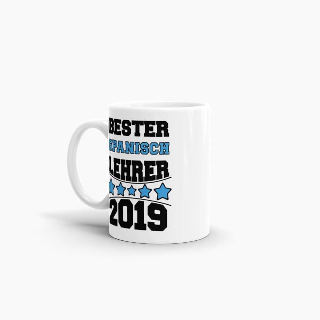 Tasse Bester Spanisch-Lehrer Weiss