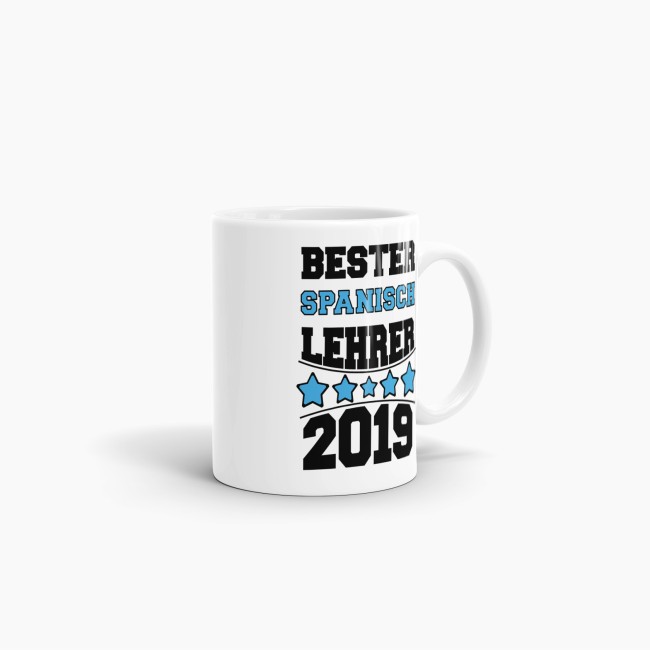 Tasse Bester Spanisch-Lehrer Weiss