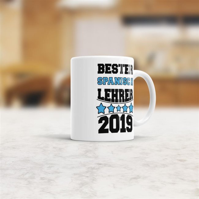 Tasse Bester Spanisch-Lehrer Weiss